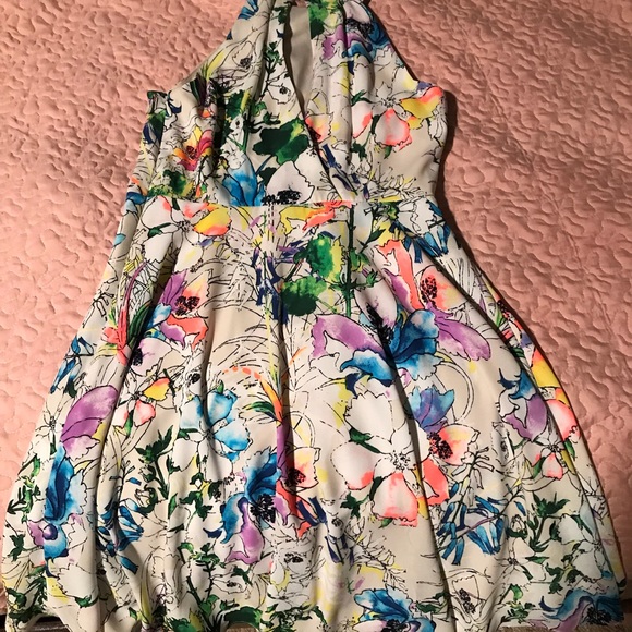 Express Floral Sun Dress - Picture 2 of 3